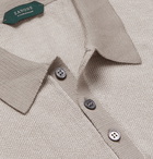 Incotex - Slim-Fit Birdseye Cotton Polo Shirt - Neutrals