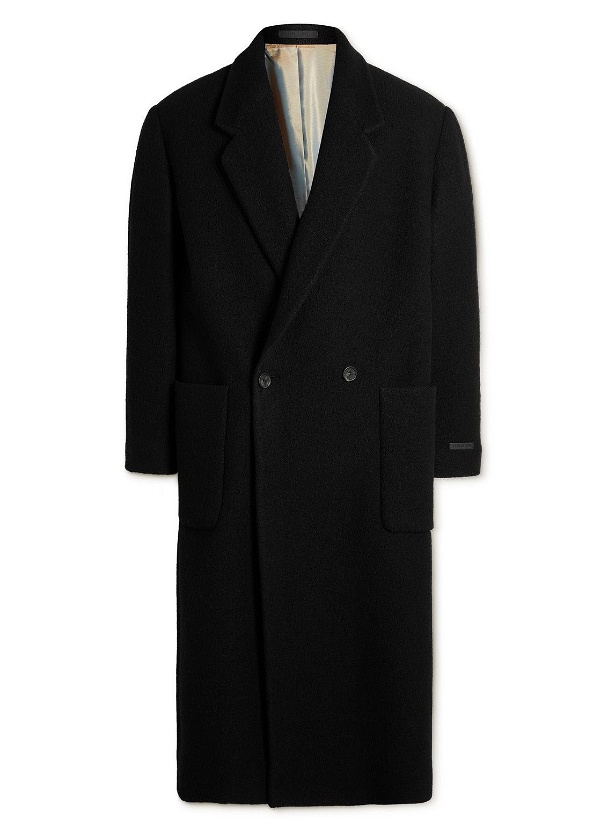 Photo: Fear of God - Double-Breasted Wool-Bouclé Overcoat - Black