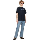 Helmut Lang Navy Ticket T-shirt