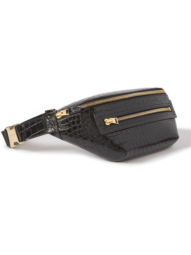 Photo: TOM FORD - Buckley Croc-Effect Leather Belt Bag