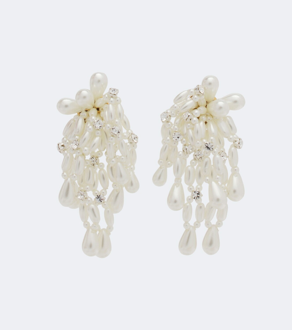 Simone Rocha Crystal-embellished drop earrings