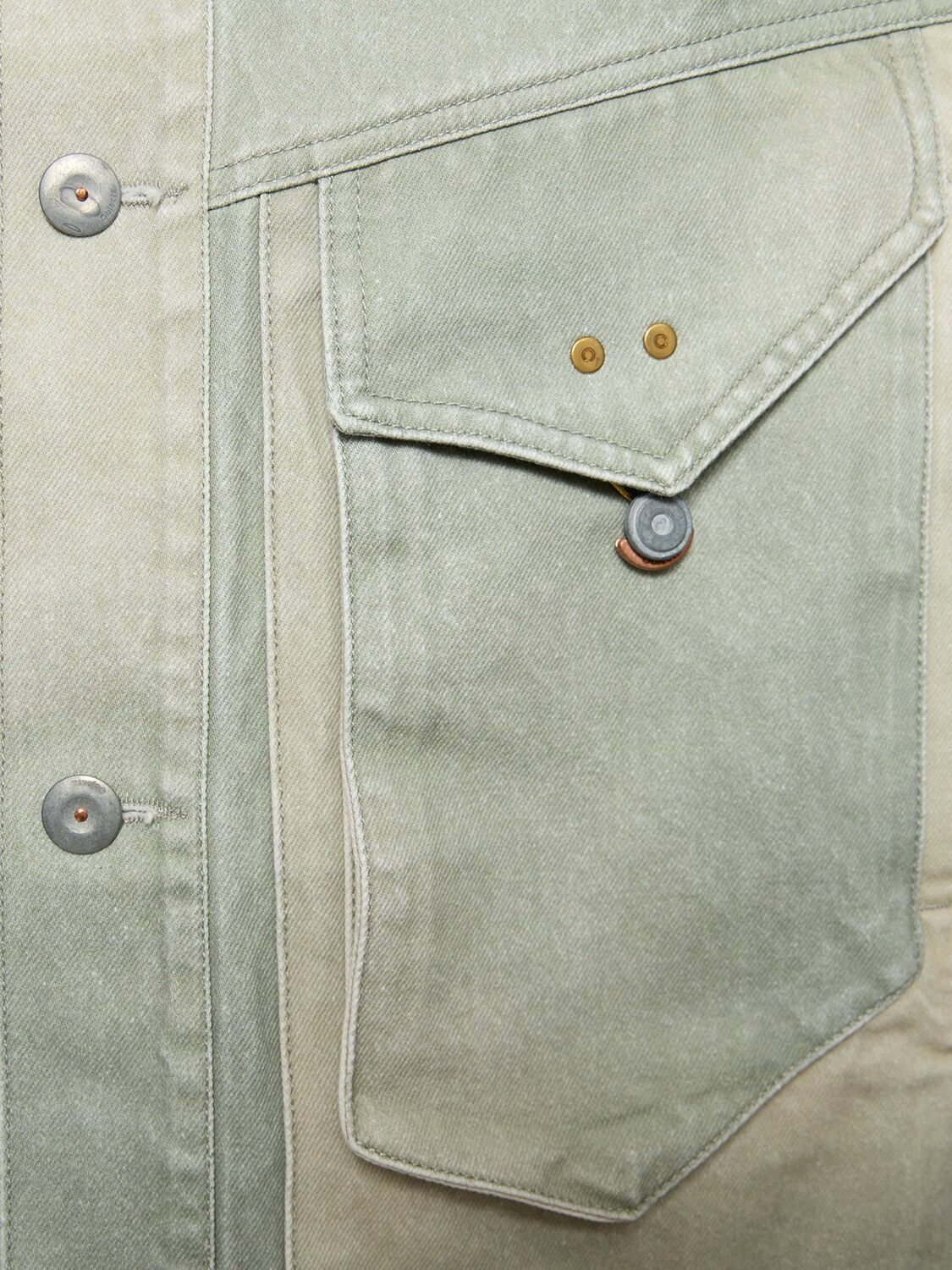 OBJECTS IV LIFE - Logo Print Cotton Denim Jacket