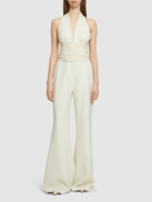 ELIE SAAB - Embroidered Cady Jumpsuit