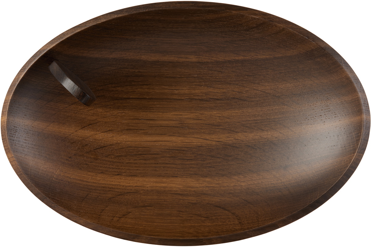 L'OBJET Oak Kelly Behun Edition Leaf Oval Bowl