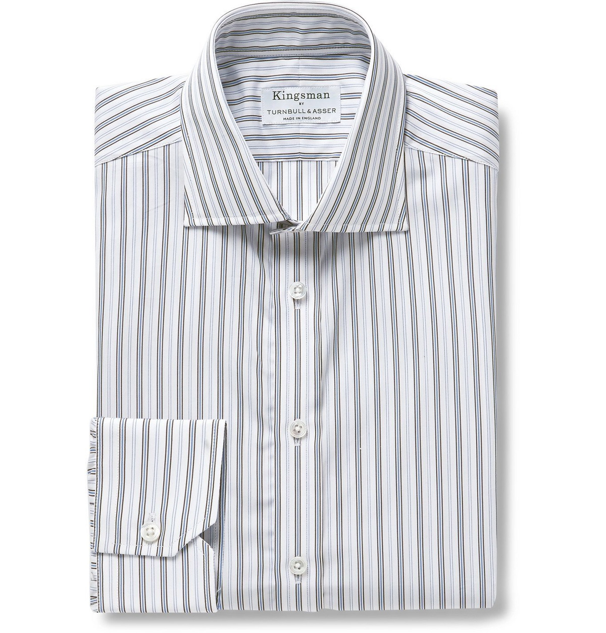 Cotton Shirt with Cutaway Collar