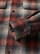 Nudie Jeans - Sten Checked Wool-Blend Overshirt - Red