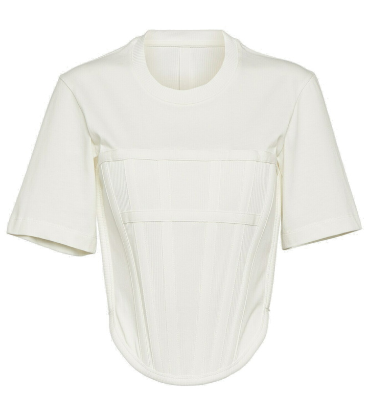Photo: Dion Lee Corset cotton jersey T-shirt