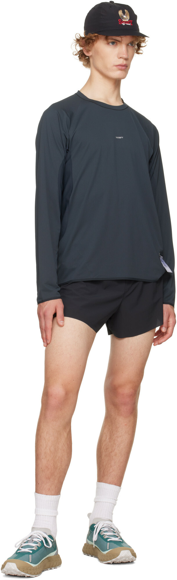 Satisfy Black AuraLite UV Long Running T‑shirt