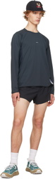 Satisfy Black AuraLite UV Long Running T‑shirt