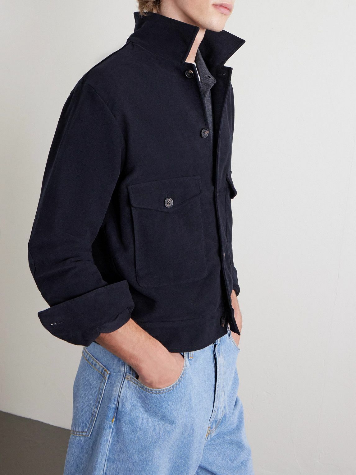 J. Mueser - Marfa Cotton-Moleskin Jacket - Black