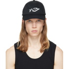 Y-3 Black Graphic Logo Cap