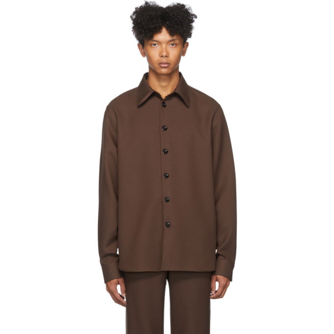 Photo: Gucci Brown Fluid Drill Shirt