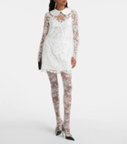 Dolce&Gabbana Lace and satin minidress