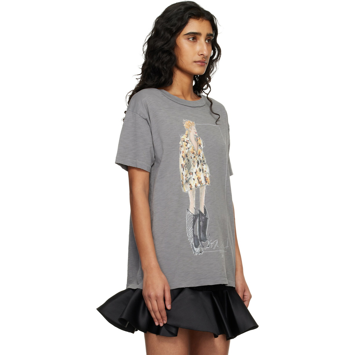 Marc Jacobs Gray 'Look 22' Oversized T-shirt