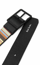 PAUL SMITH - Striped Reversible Leather Belt