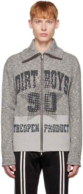 Photo: TheOpen Product SSENSE Exclusive Gray Dirt Boys Jacket