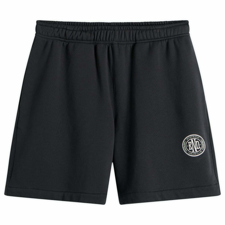 Photo: END. Men's Drawstring Sweat Short in Cinder Black