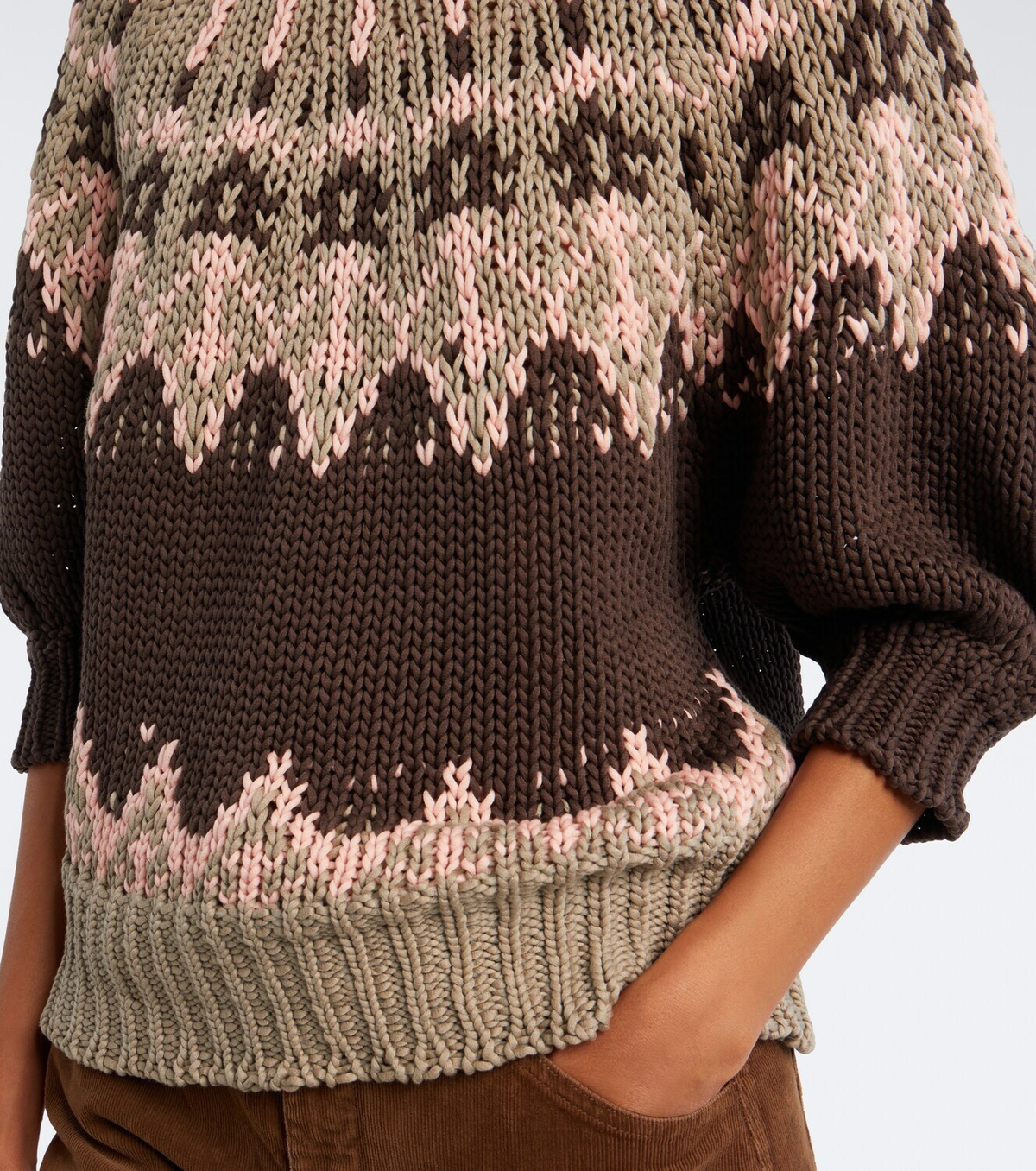 Altuzarra Marty Fair Isle cotton sweater