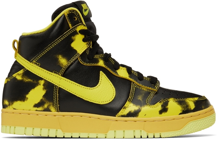 Photo: Nike Black & Yellow Dunk Hi 1985 SP Sneakers