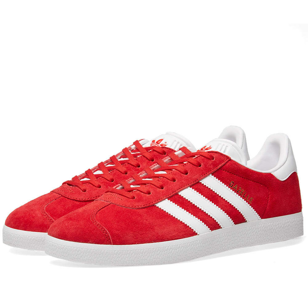 Adidas Gazelle Scarlet & White adidas