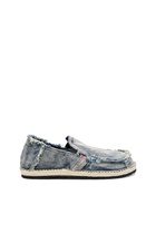 Diesel Espadrille loafers in distressed denim - Lace Ups and Mocassins Mens in Blue