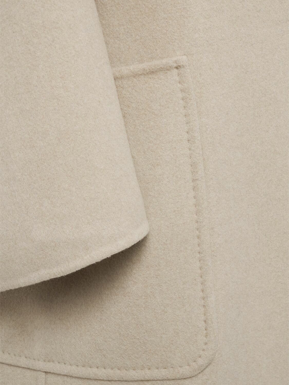 MAX MARA Album Collarless Cashmere Long Coat Max Mara