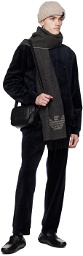 Emporio Armani Black Leather Crossbody Bag