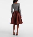 Shushu/Tong Logo wool-blend bodysuit