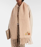 Loewe x Suna Fujita Bunny mohair-blend scarf