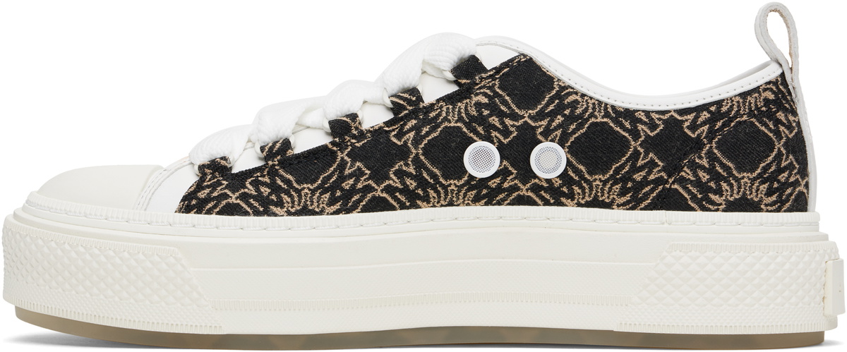 AMIRI White & Black MA Quad Jacquard Court Sneakers Amiri