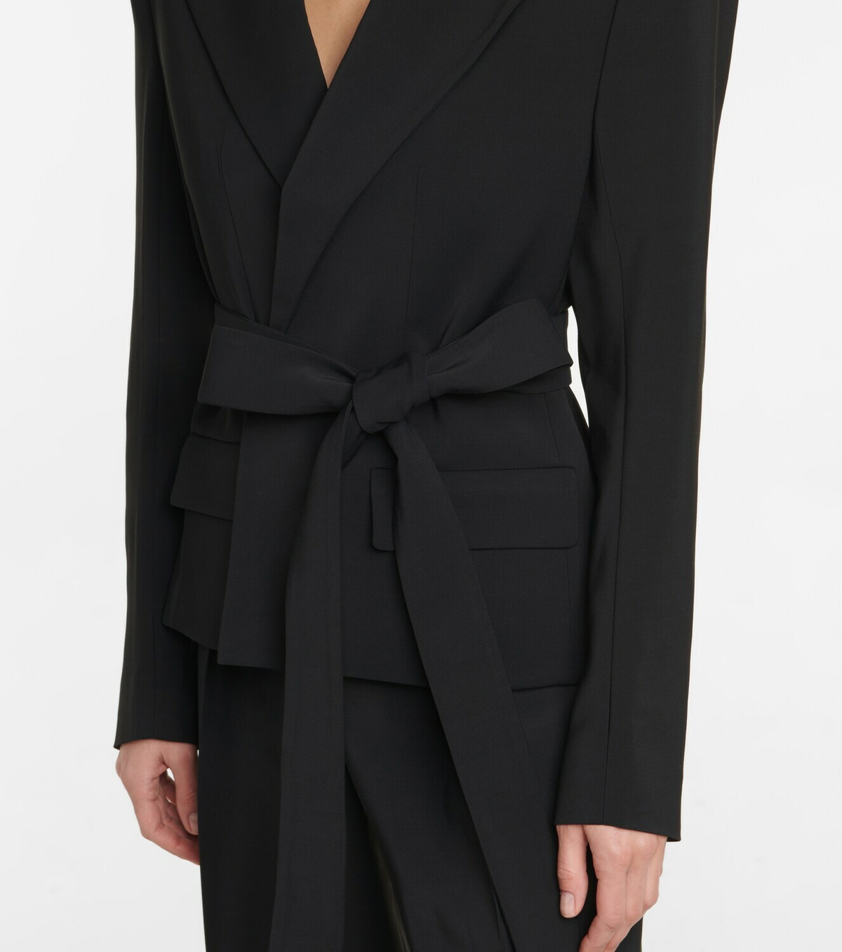 Alexandre Vauthier - Belted crêpe blazer