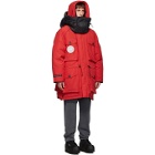 Juun.J Red Canada Goose Edition Down Expedition Parka