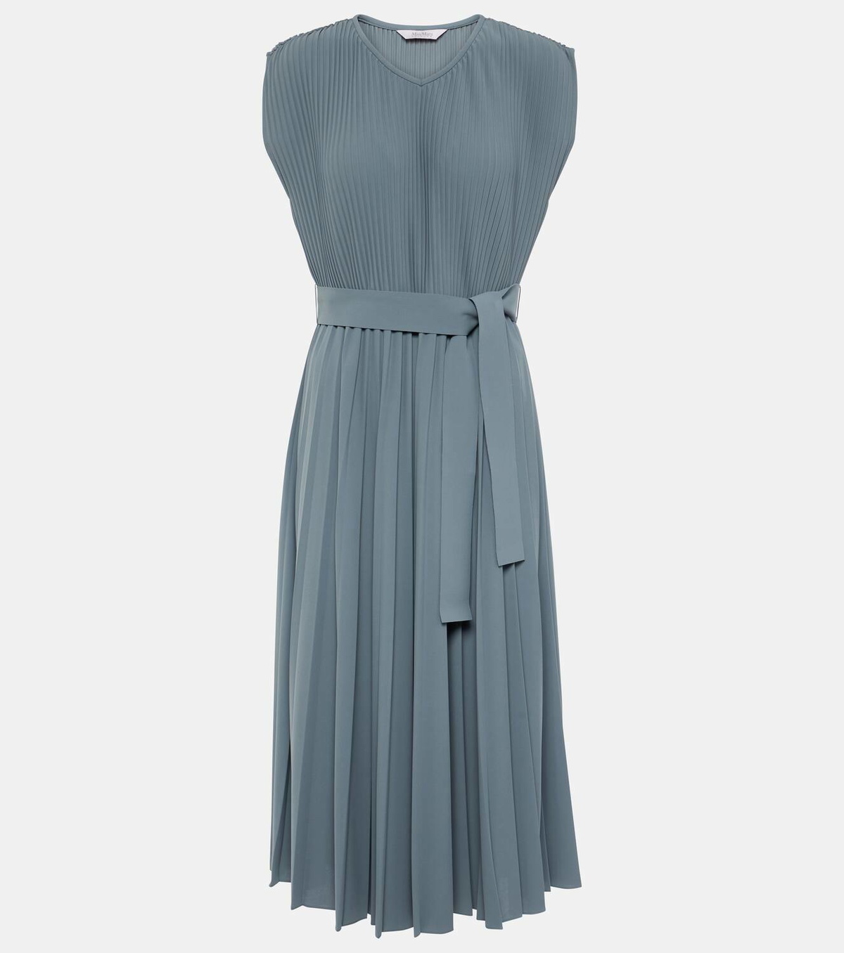 MAX MARA ワンピース Kiss pleated midi dress929514 Kiss pleated midi dress in beige - Max Mara | Mytheresa