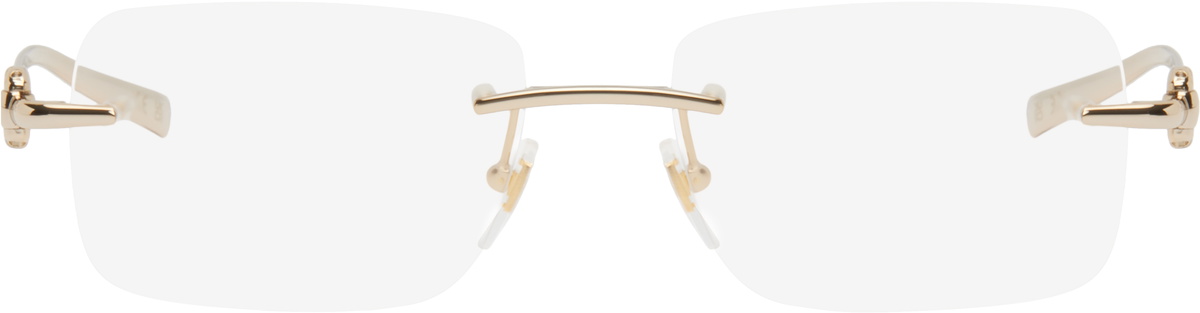 Gucci Gold Horsebit Glasses
