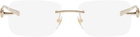 Gucci Gold Horsebit Glasses