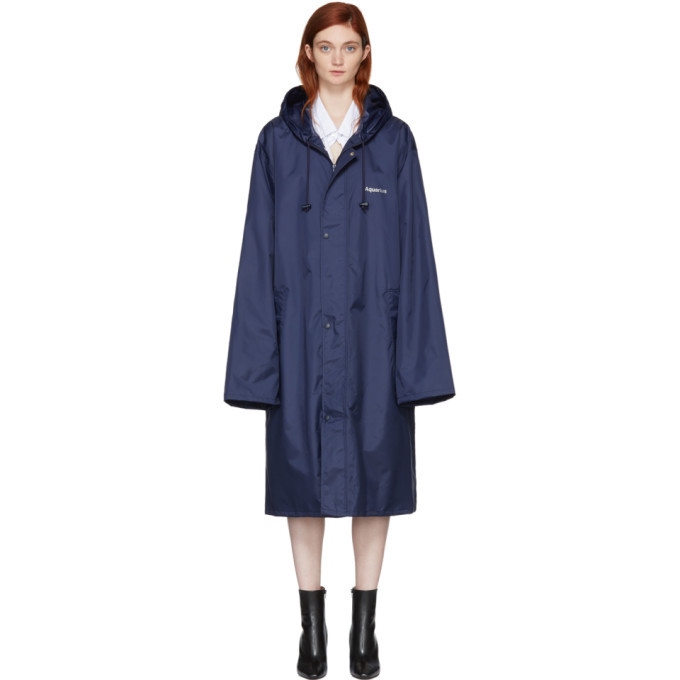 Vetements Navy Aquarius Horoscope Raincoat