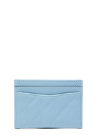 Coach Pillow Quilted Leather Card Holder - Light Blue - One Size