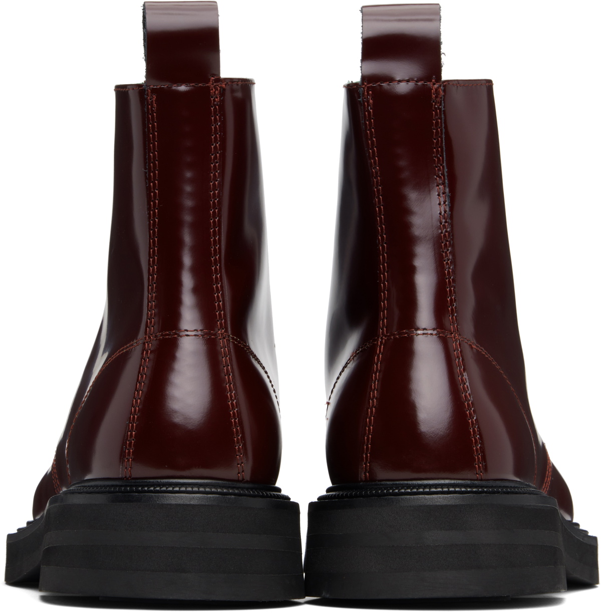 VINNY’s Burgundy Leather Officer Boots