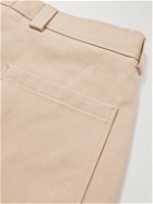Ermenegildo Zegna - Straight-Leg Cotton, Silk and Linen-Blend Twill Trousers - Neutrals