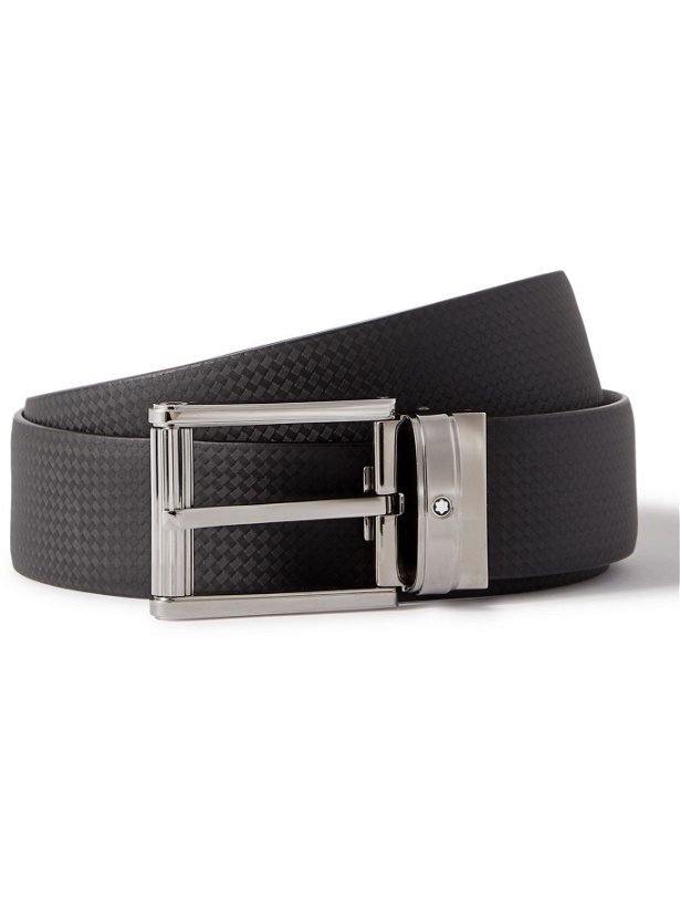 Photo: MONTBLANC - 3cm Textured-Leather Belt