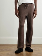 The Row - Darvi Straight-Leg Llama and Silk-Blend Trousers - Brown