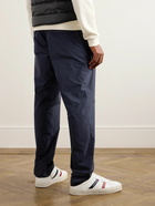 Moncler - Tapered Shell Drawstring Trousers - Blue