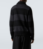 Simone Rocha Embellished striped wool cardigan