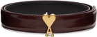 AMI Paris Brown Ami de Coeur Buckle Belt