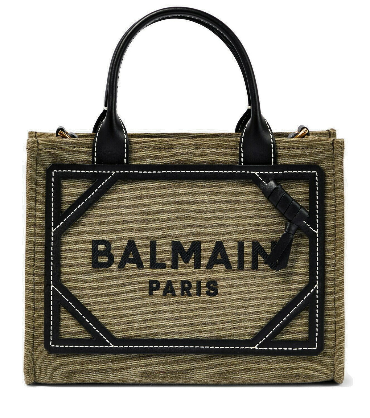 Balmain - B-Army Small canvas tote bag Balmain