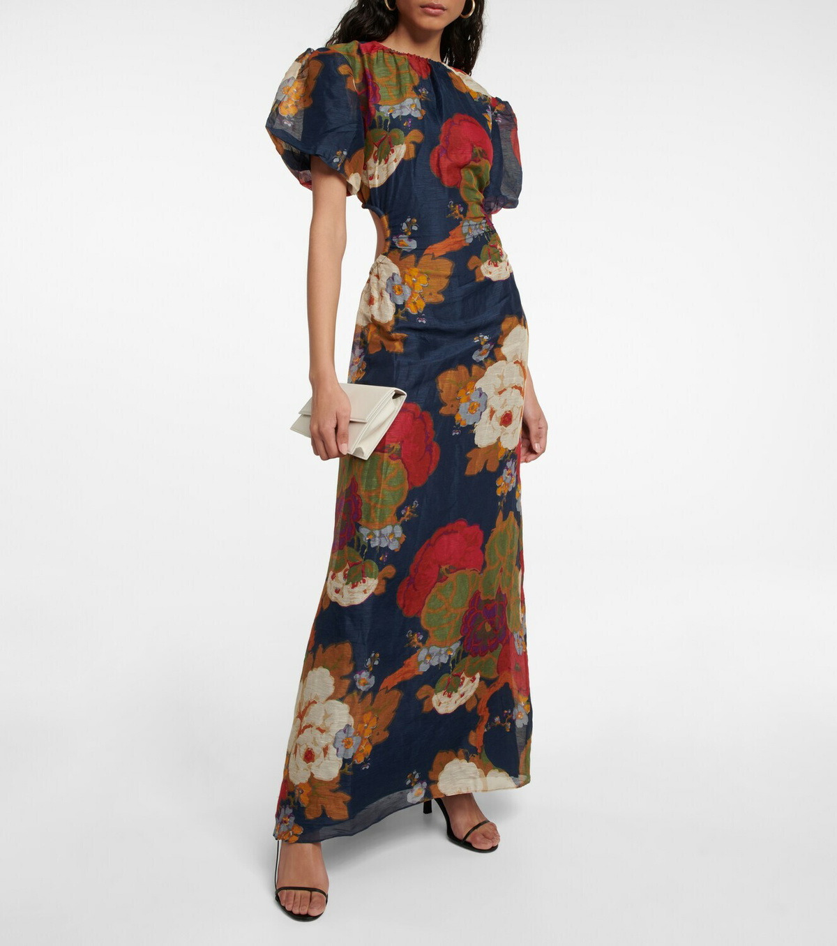 SIR - Bonita floral silk and linen maxi dress SIR.