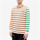 Pop Trading Company Men's x Miffy Long Sleeve Stripe T-Shirt in Multi