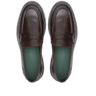 VINNYs Men's VINNY's Richee Lug Sole Penny Loafer in Dark Brown Crust