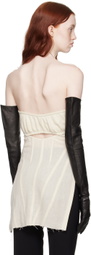Elena Velez Off-White Cutout Camisole