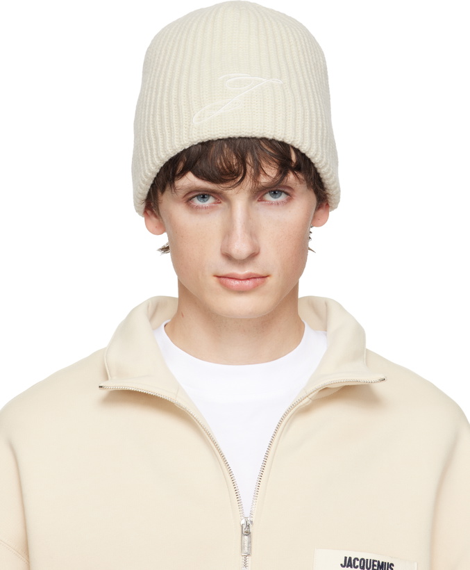 Photo: JACQUEMUS Off-White 'The Espiral' Beanie